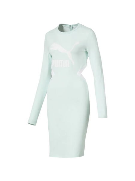  Puma Long-sleeve Midi Dress - Blue 
