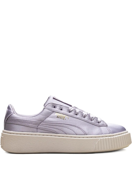  Puma Platform Satin Sneakers - Blue 