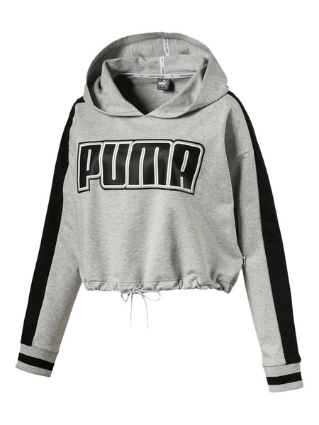  Puma Rebel Reload Striped Hoodie - Grey 