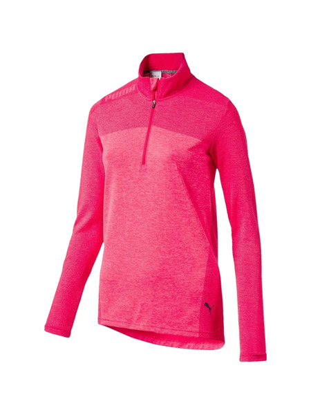  Puma Seamless Quarter-zip Sweatshirt - Pink 