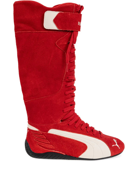  Puma Speedcat Lace-up Knee-high Boots - Red 