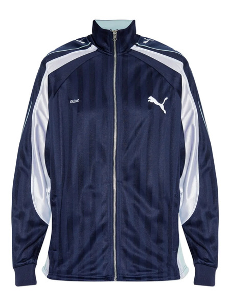  Puma Striped Zip Sweatshirt - Blue 
