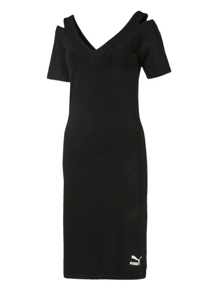  Puma T7 Cold-shoulder Mini Dress - Black 