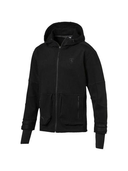  Puma X Ferrari Hooded Zip Jacket - Black 