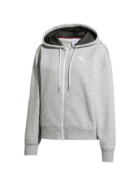  Puma X Selena Gomez Zip-up Long-sleeve Hoodie - Grey 