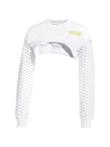  Puma X Sophia Webste Cropped Sweatshirt - White 