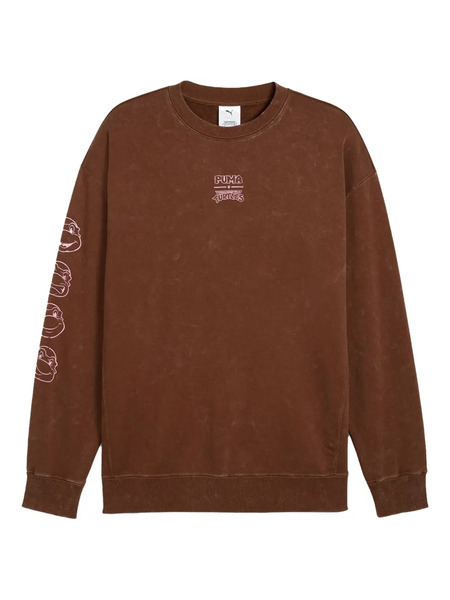  Puma X Tmnt Graphic Crew-neck Sweatshirt - Brown 