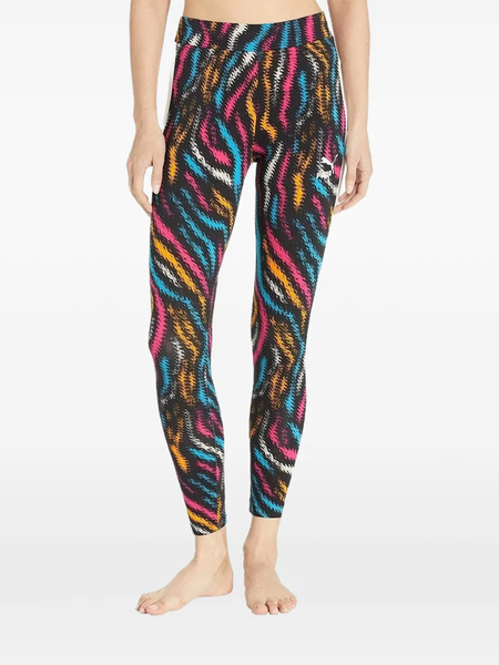  Puma Zebra Printed Leggings - Black 