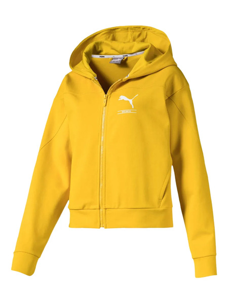  Puma Zipped Hoodie - Yellow 