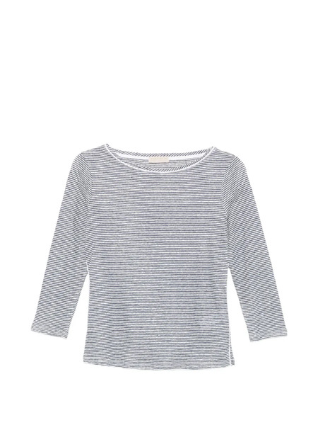  Purotatto Striped-pattern Top - Blue 