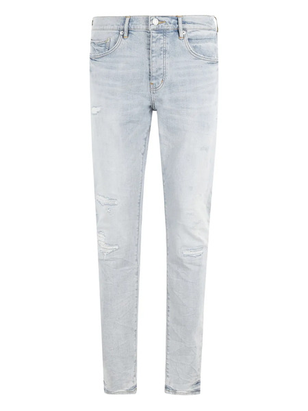  Purple Brand Logo-patch Jeans - Blue 