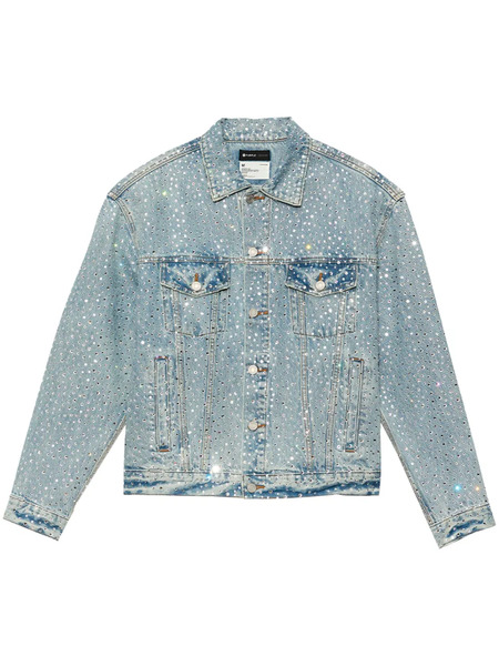  Purple Brand Rhinestone-embellished Denim Jacket - Blue 