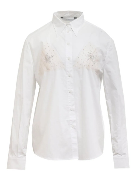  Pushbutton Button-down Shirt - White 
