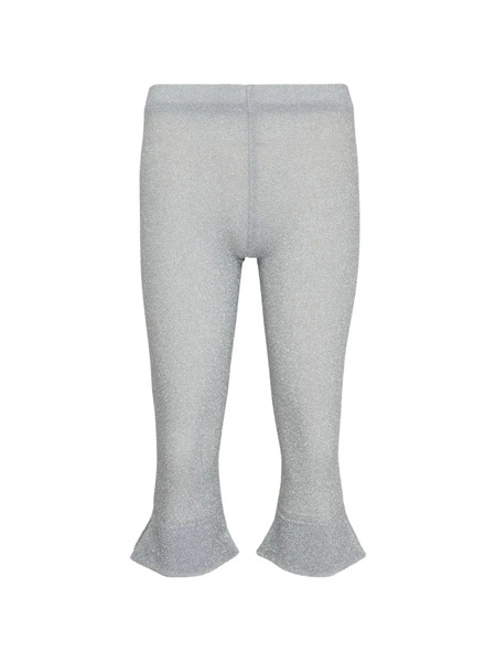  Pushbutton Ruffled Trousers - Silver 