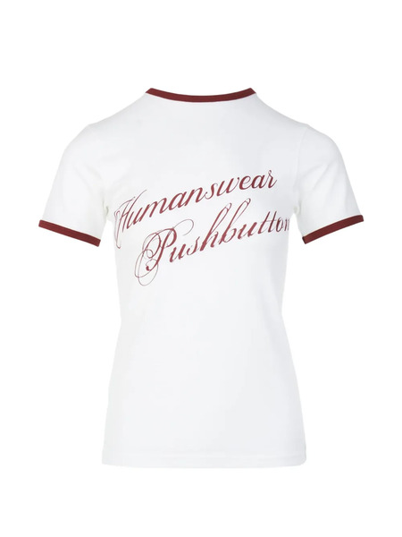  Pushbutton Short-sleeve T-shirt - White 