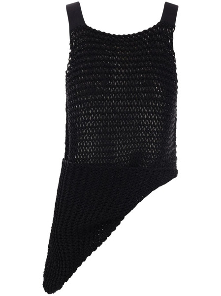  Quira Asymmetric Knitted Vest - Black 