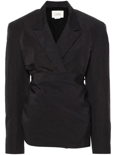  Quira Japanese Double-breasted Blazer - Grey 