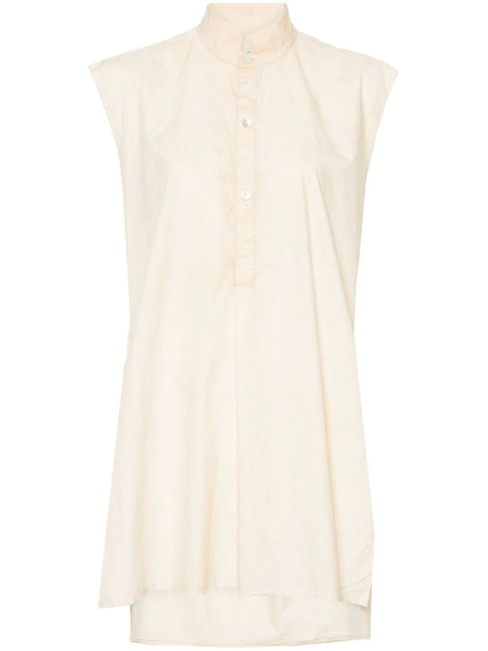  Quira Long-length Cotton Shirt - Neutrals 
