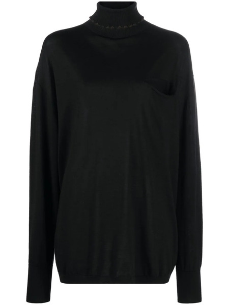  Quira Ribbed-knit Roll Neck Jumper - Black 