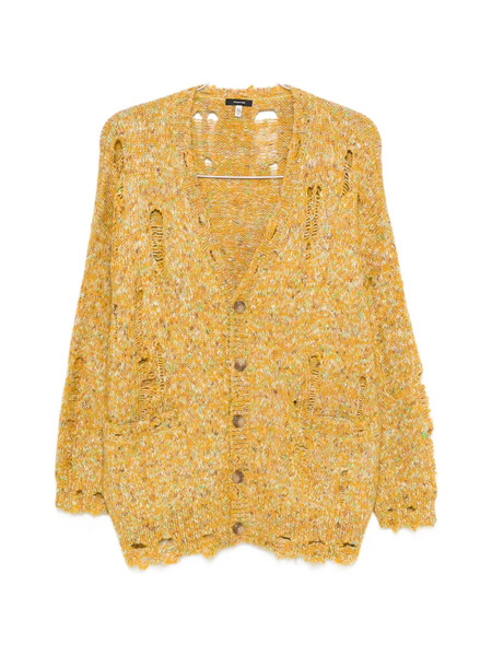  R13 Button Cardigan - Yellow 