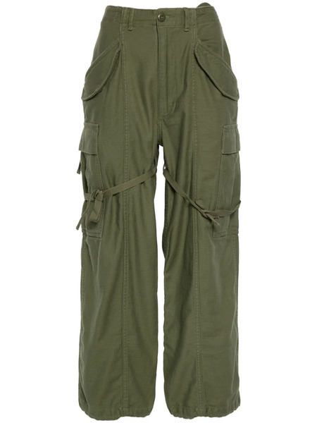  R13 Cotton Cargo Trousers - Green 