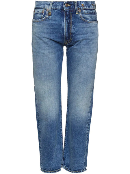  R13 Cropped Straight Jeans - Blue 