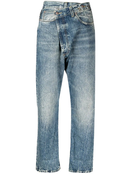  R13 Crossover High-rise Jeans - Blue 