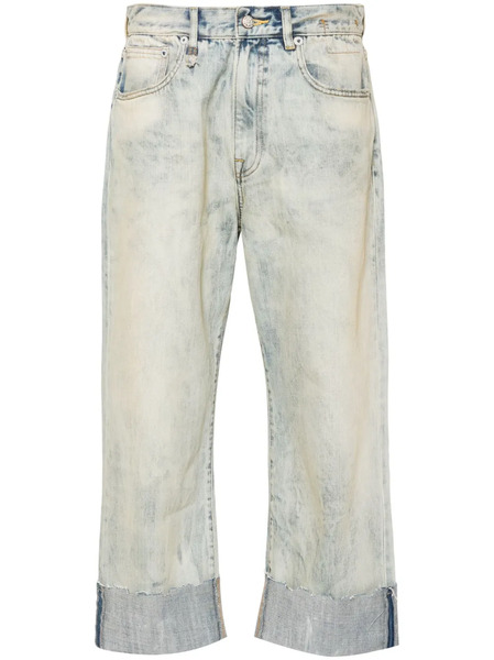  R13 Cuffed Boyfriend Jeans - Blue 