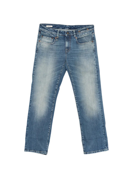  R13 Cuffed Straight Jeans - Blue 