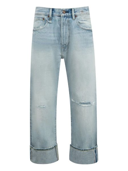  R13 Cuffed X-boyfriend Jeans - Blue 