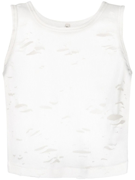  R13 Destroyed Tank Top - White 
