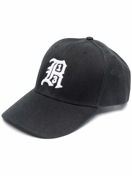  R13 Embroidered-logo Cap - Black 