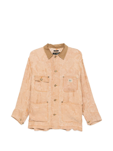  R13 Floral Corduroy Oversized Jacket - Brown 