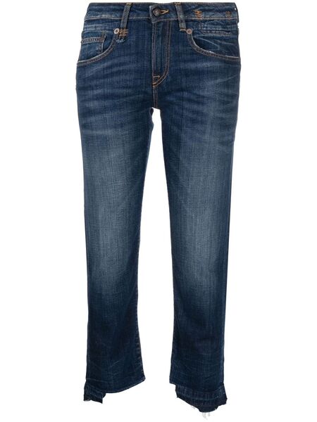  R13 High-rise Cropped Jeans - Blue 
