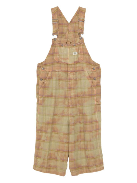  R13 Jumbo Plaid Cotton Jumpsuits - Neutrals 