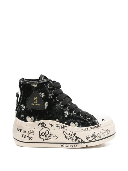  R13 Kurt High-tops Sneakers - Black 