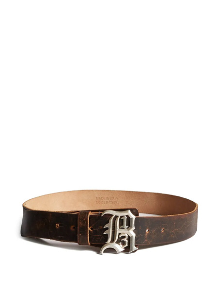  R13 Logo-buckle Belt - Brown 