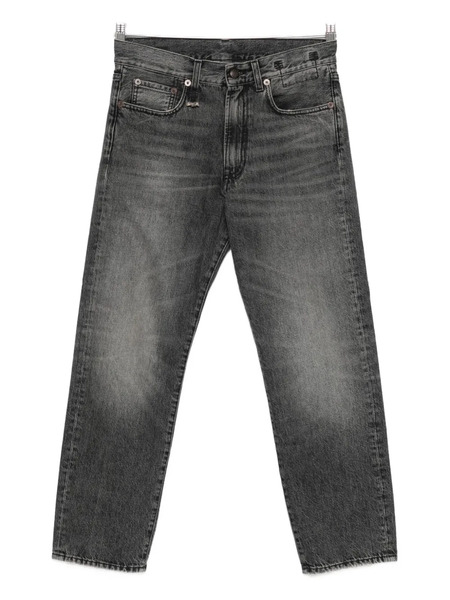  R13 Logo-patch Jeans - Black 