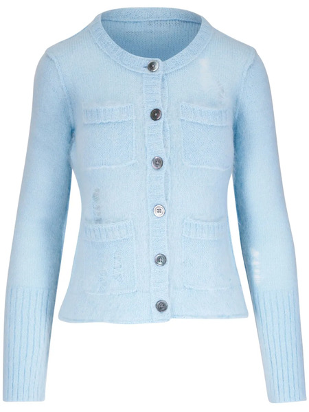  R13 Long Sleeve Cardigan - Blue 