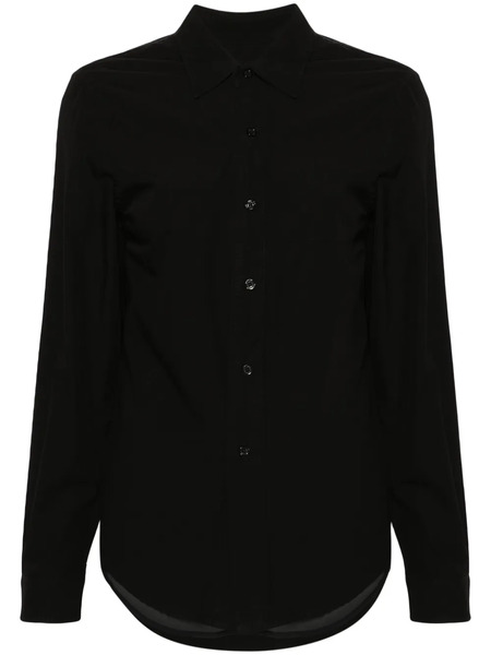  R13 Organza-panel Cotton Shirt - Black 