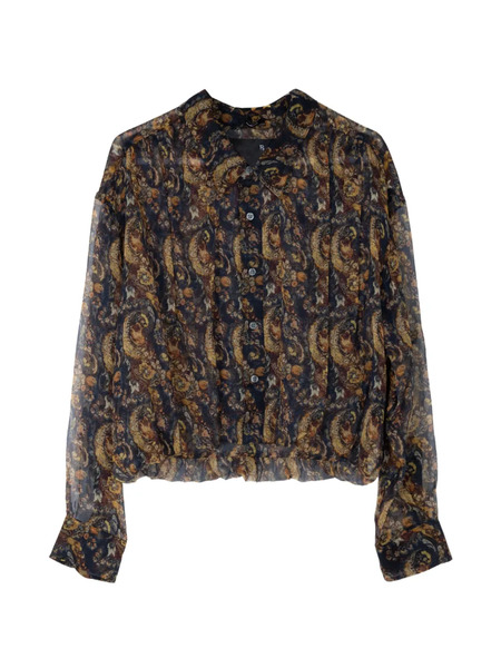  R13 Paisley Bubble Shirt - Black 