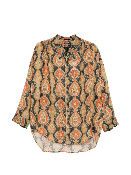 R13 Paisley Collar Shirt - Black 