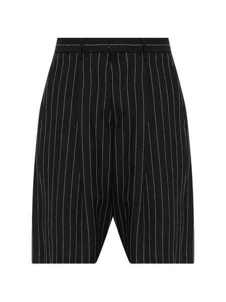  R13 Pinstripe Bermuda Shorts - Black 