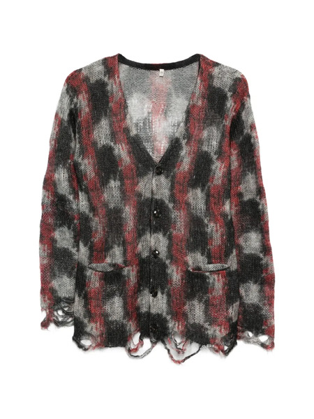  R13 Printed Boyfriend Cardigan - Black 