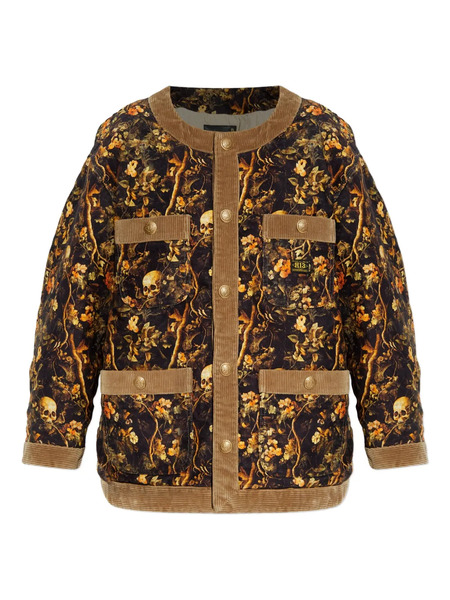  R13 Skull-print Floral Jacket - Brown 