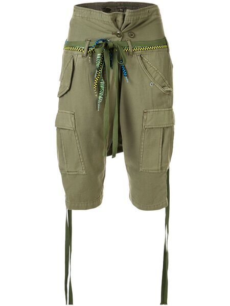  R13 Slim-fit Cargo Shorts - Green 