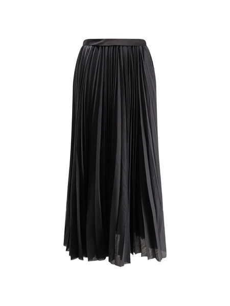  R2w Arissto Pleated Maxi Skirt - Black 