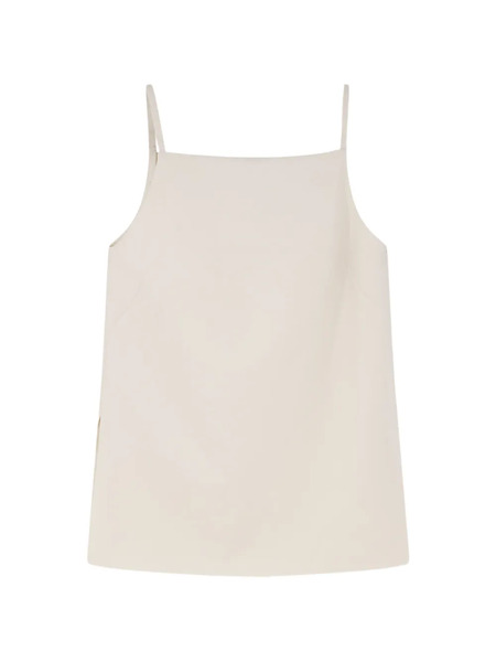  R2w Square-neck Sleeveless Top - White 