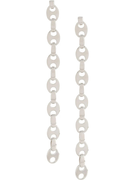  Rabanne Chain Link Earrings - Silver 