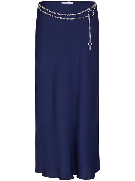  Rabanne Chain Midi Skirt - Blue 